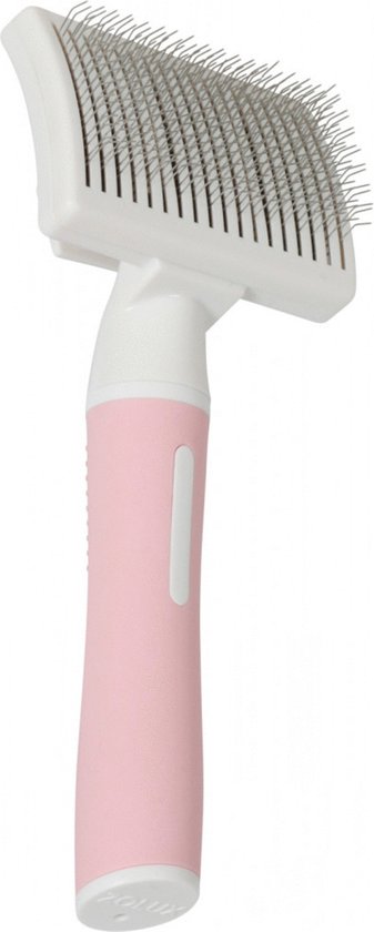 🌟 Zolux Anah Slickerborstel - Universele Roze/Wit Borstel voor Alle Haartypen