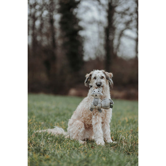 Soft toy for dogs Hunter Beige 100 % Recycled Fox-1