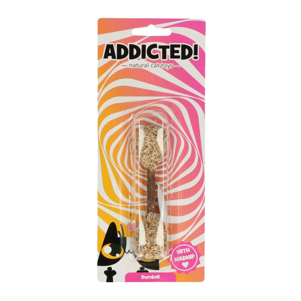 Natuurlijk Halter Kattenspeelgoed met MADNIP - Eco-Vriendelijk Dumbell