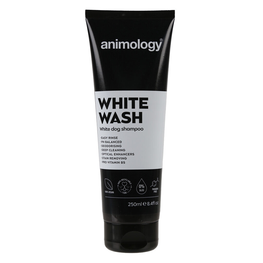 Witte Vacht Shampoo - Animology White Wash 250ml | Vlekverwijderend & Vegan