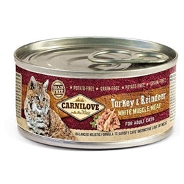 CARNILOVE CANS CHICKEN / DUCK / PHEASANT 12X100 GR