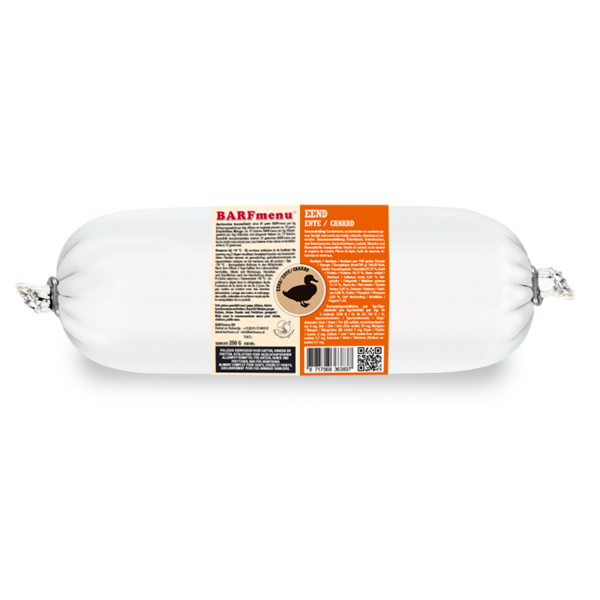 BARF Menu Eend Kattenvoer - Natuurlijk Diepvriesvoer 250g | Rauwe Voeding