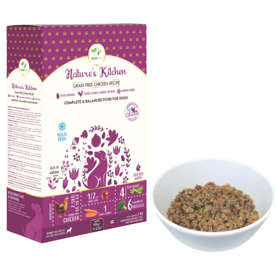 Nature's Kitchen Gevriesdroogd Kippenrecept - Premium Hondenvoer (250g)