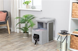 TRIXIE KITTEN KRABPAAL CARLITA GRIJS / LILA 63 CM OP=OP