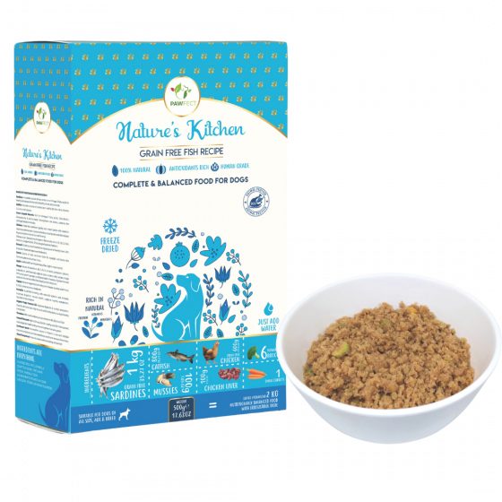 Nature's Kitchen Gevriesdroogd Visrecept - Met Groenlipmossel voor Gewrichten (250g)