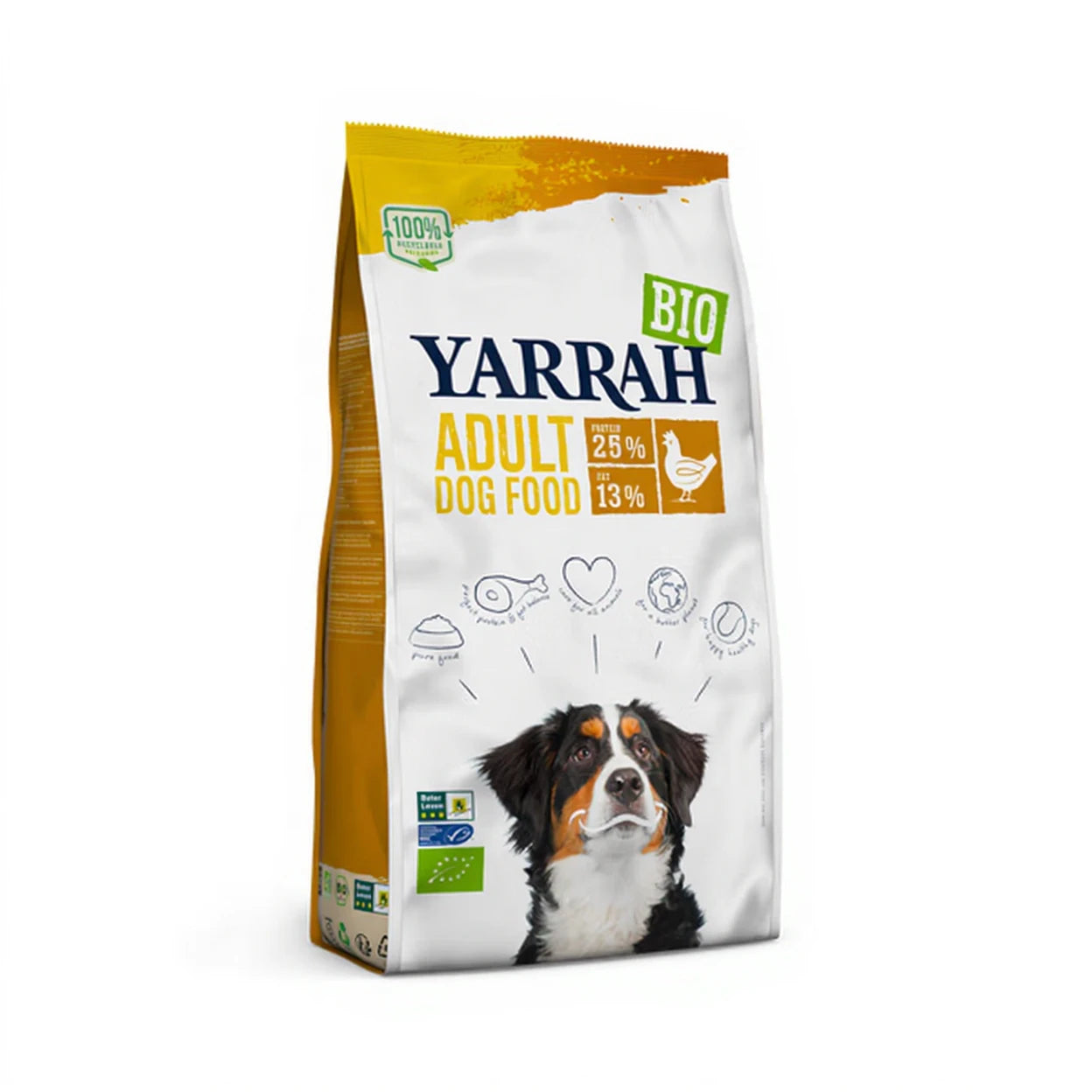 YARRAH DOG BIOLOGISCHE BROKKEN KIP 10 KG
