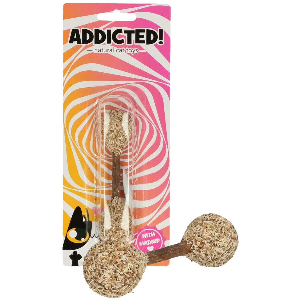 Natuurlijk Halter Kattenspeelgoed met MADNIP - Eco-Vriendelijk Dumbell