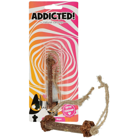Addicted! Stick with Rope - Natuurlijk Kattenspeelgoed met MADNIP