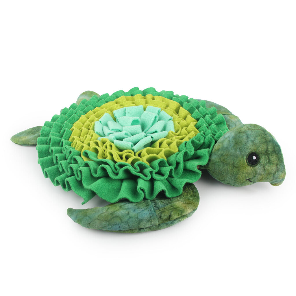 AFP Dig It Treat Mat Zeeschildpad - Zachte Fleece Mat met Ruches | Slow Feeding
