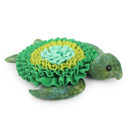AFP Dig It Treat Mat Zeeschildpad - Zachte Fleece Mat met Ruches | Slow Feeding