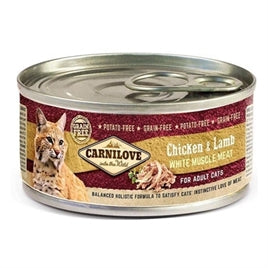 CARNILOVE CANS CHICKEN / DUCK / PHEASANT 12X100 GR