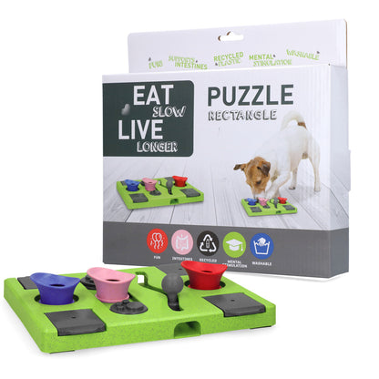 Eat Slow Live Longer Puzzle Rectangle - Interactief Intelligentiespel
