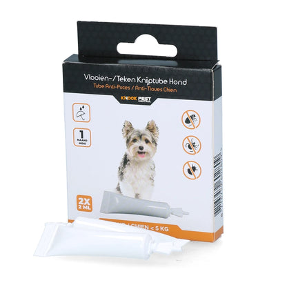 Knock Pest Vlooien/Tekenpipet Hond <5kg - 100% Gifvrij (2x2ml)