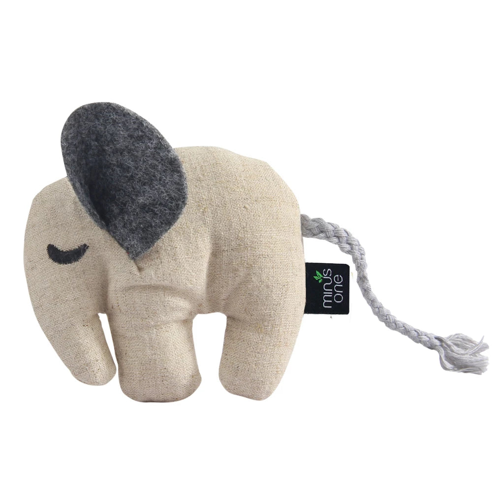 Minus One Docile Buddy Cat Toy Elephant - Duurzaam Kattenspeeltje met Kattenkruid