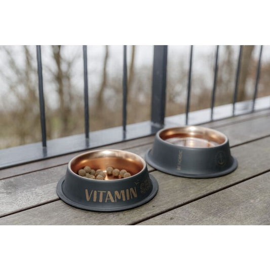 Trixie Be Nordic Voer/Waterbak RVS/Rubber Zwart/Brons