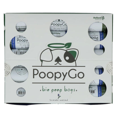 PoopyGo Biologisch Afbreekbare Poepzakjes Single Roll - Lavendelgeur | 15 stuks