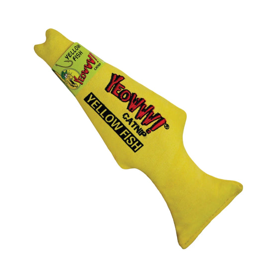 Yeowww! Yellow Fish - 100% Organische Catnip Kattenspeelgoed