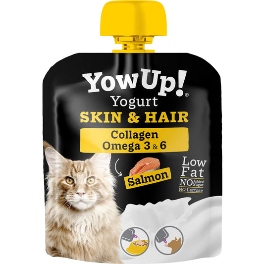 YowUp! Yoghurt Cats Salmon Skin & Hair - Omdoos 10 stuks (€2.95 per stuk)