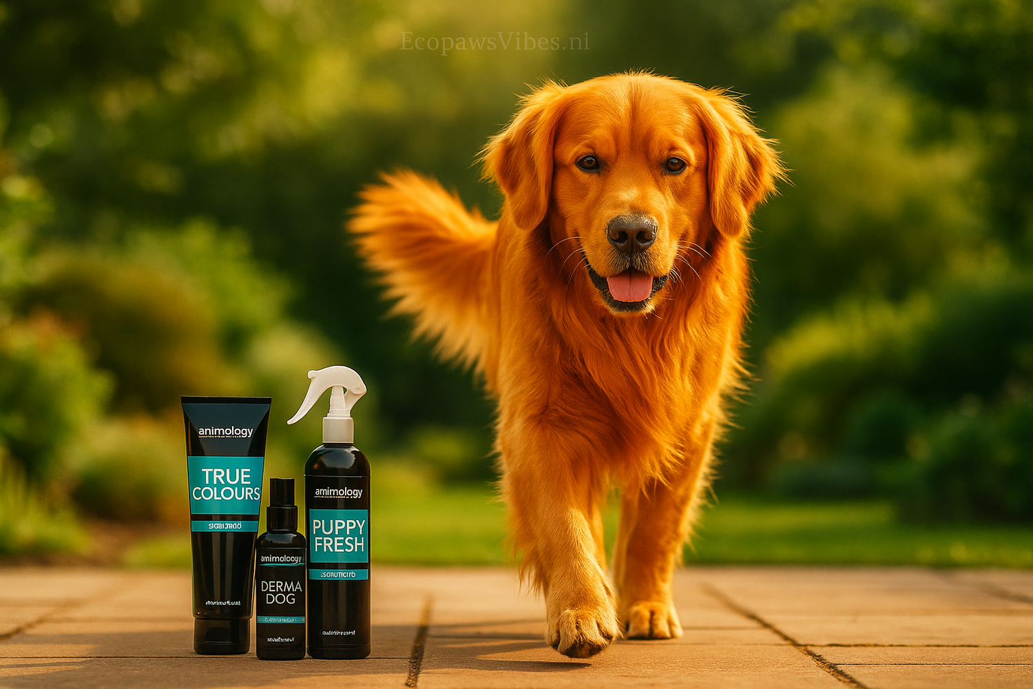 Golden Retriever con productos Animology - Lifestyle