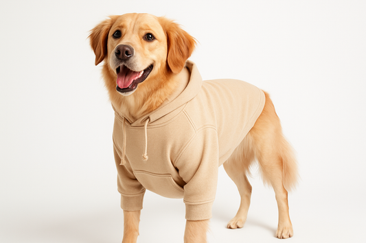 Schattige hond met Be Nordic Hoodie Flensburg