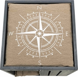 🌿 Eco-Vriendelijke Kattenhuis Alva Antraciet/Zand - Luxe Beach-Stijl 36x51cm