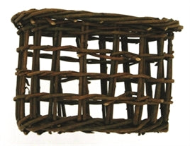 🌿 Multifunctioneel Wilgen Hooirek - Eetbaar Nestje & Speelgoed (14x12x9cm)