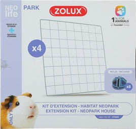 ZOLUX NEOLIFE NEOPARK CAVIA UITBREIDINGSSET GAASPANELEN 35X35 CM 4 ST