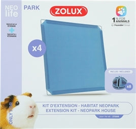 Zolux Neolife Neopark Cavia Uitbreidingsset Gesloten Panelen 35x35cm - 4 stuks