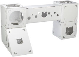 🏰 Trixie Kattenmeubel Finca Felice - Groot Wit Kartonnen Kattenpaleis 125x62x62cm