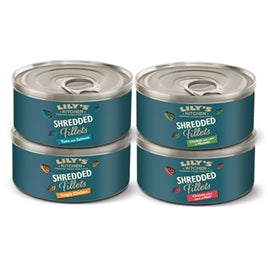🐱 Lily's Kitchen Shredded Fillets Multipack - Premium Natvoer 4 Smaken 8x70gr