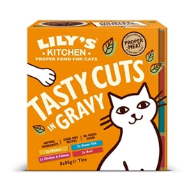 🐱 Lily's Kitchen Shredded Fillets Multipack - Premium Natvoer 4 Smaken 8x70gr