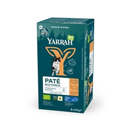 🌿 Yarrah Organic Multipack Paté - Biologisch Kattenvoer 4 Smaken Graanvrij 8x100gr